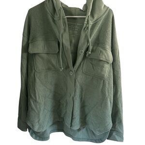 American Eagle Outfitters Women's Olive button up